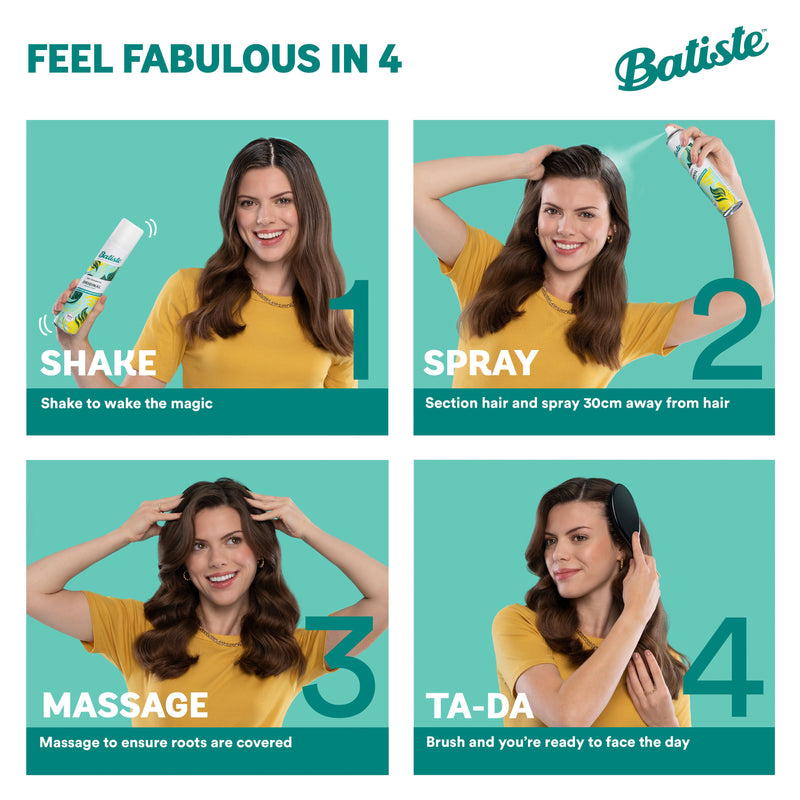 Batiste dry shampoo Bamboo Fibre & Gardenia 200ml - British product