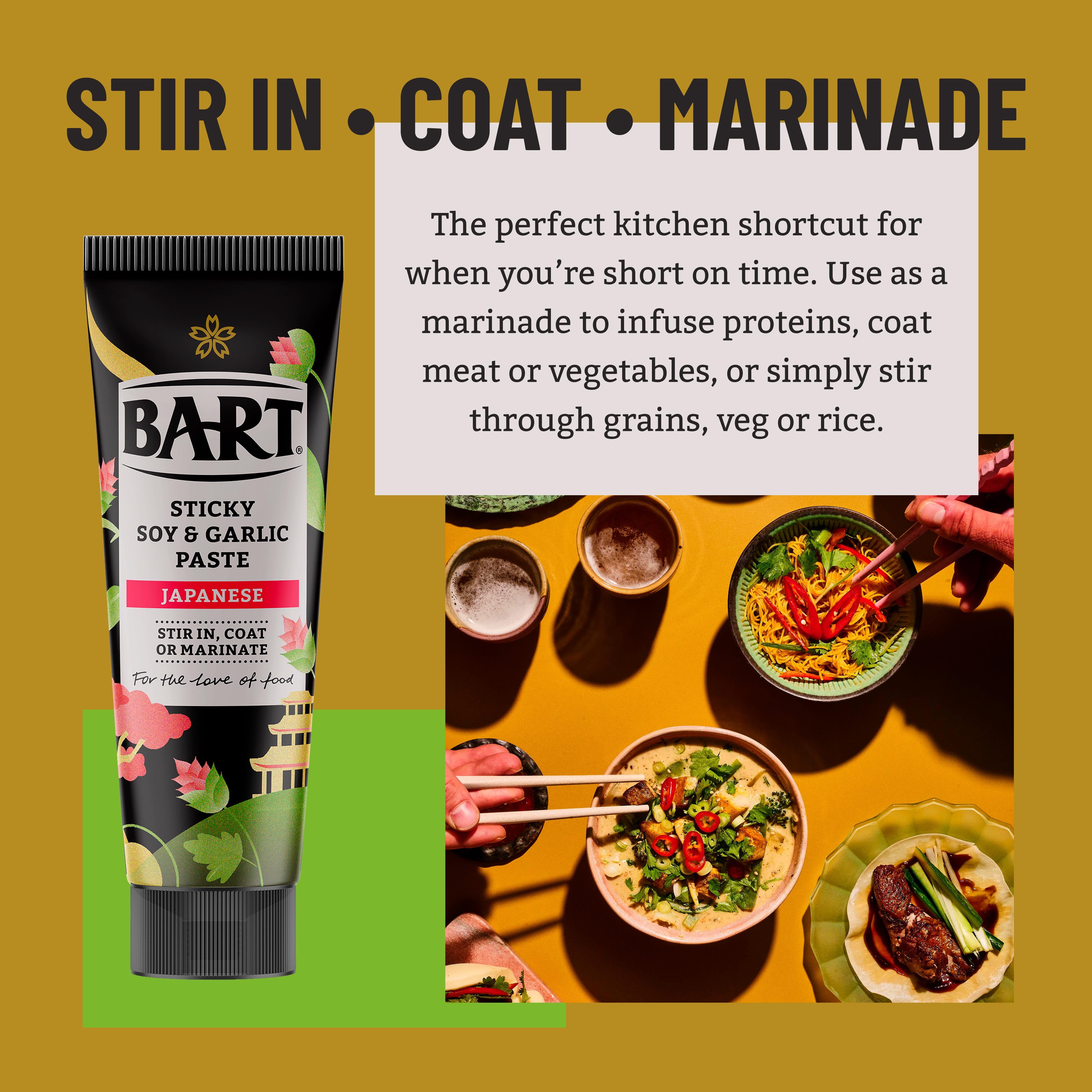 Bart Japanese Sticky Soy and Garlic Paste 80g, UK version