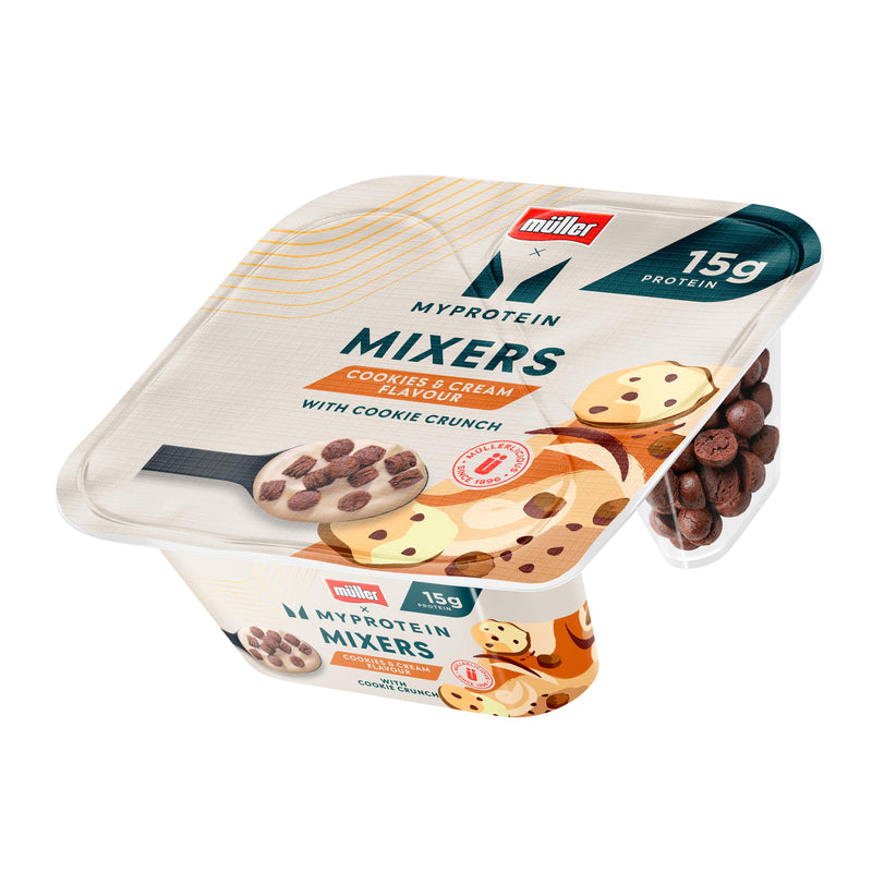 Müller Myprotein Cookies & Cream Mixers Yogurt 140g, imported from the UK