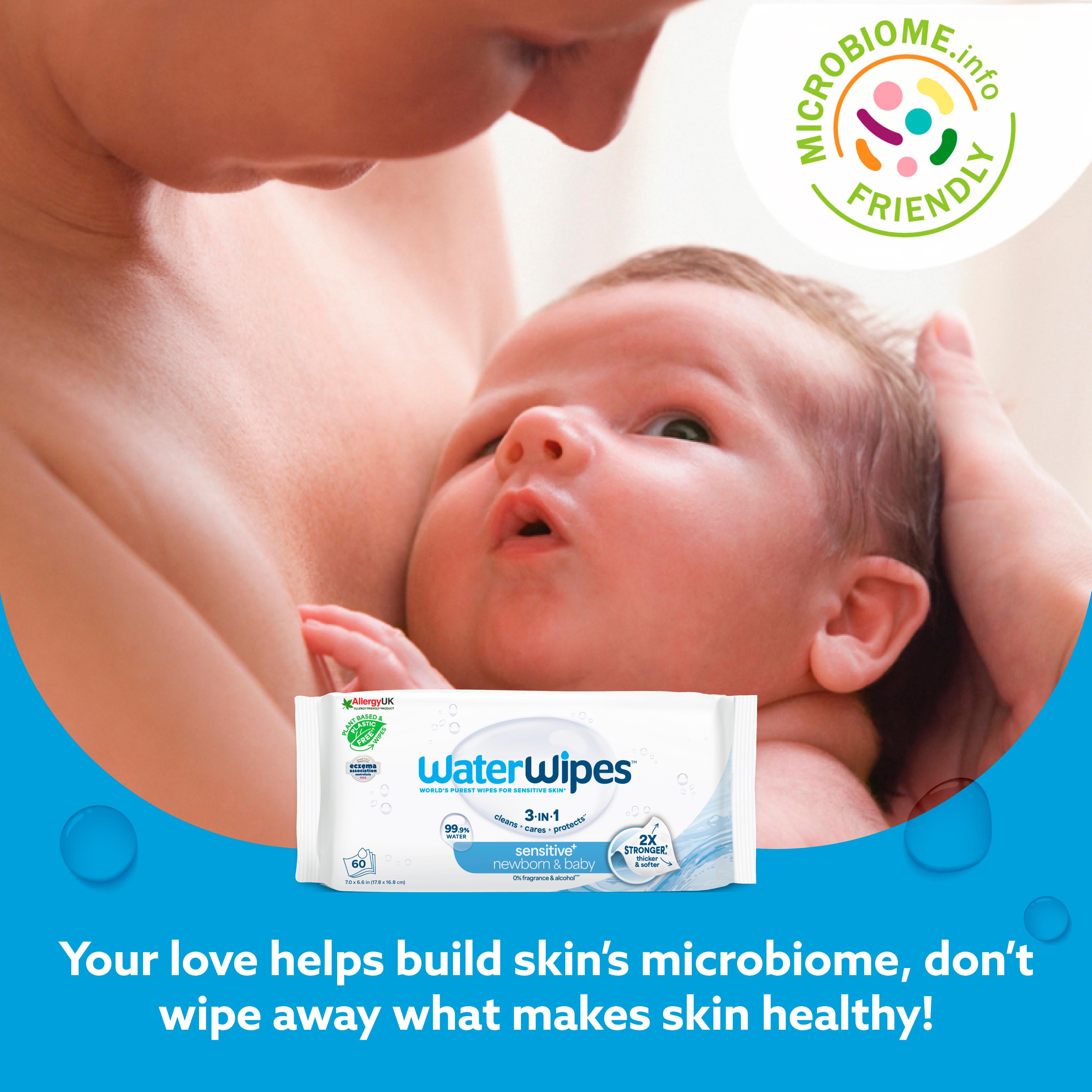 WaterWipes baby wipes Sensitive+ Newborn 180, UK version