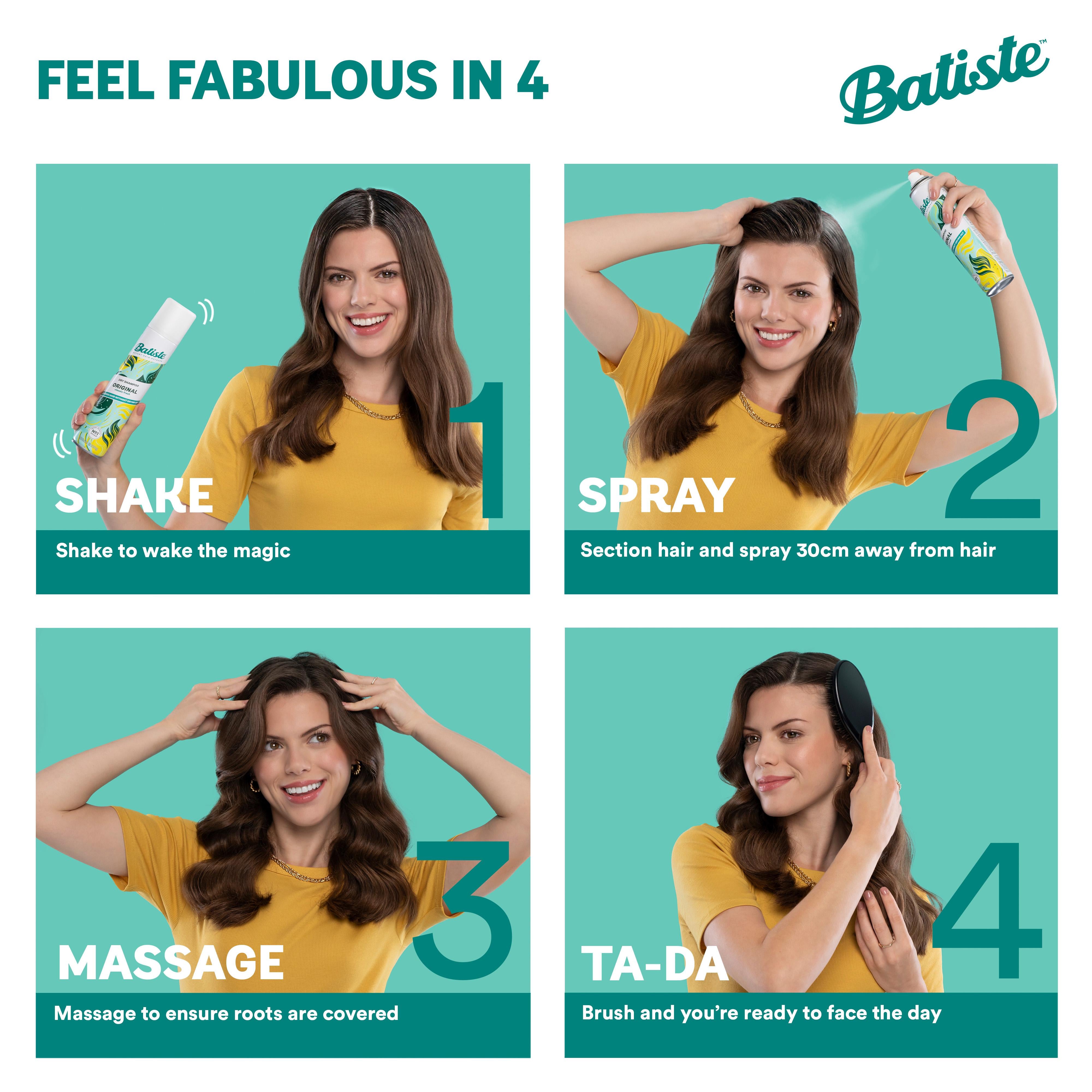 Batiste dry shampoo Bamboo Fibre & Gardenia 200ml - British product