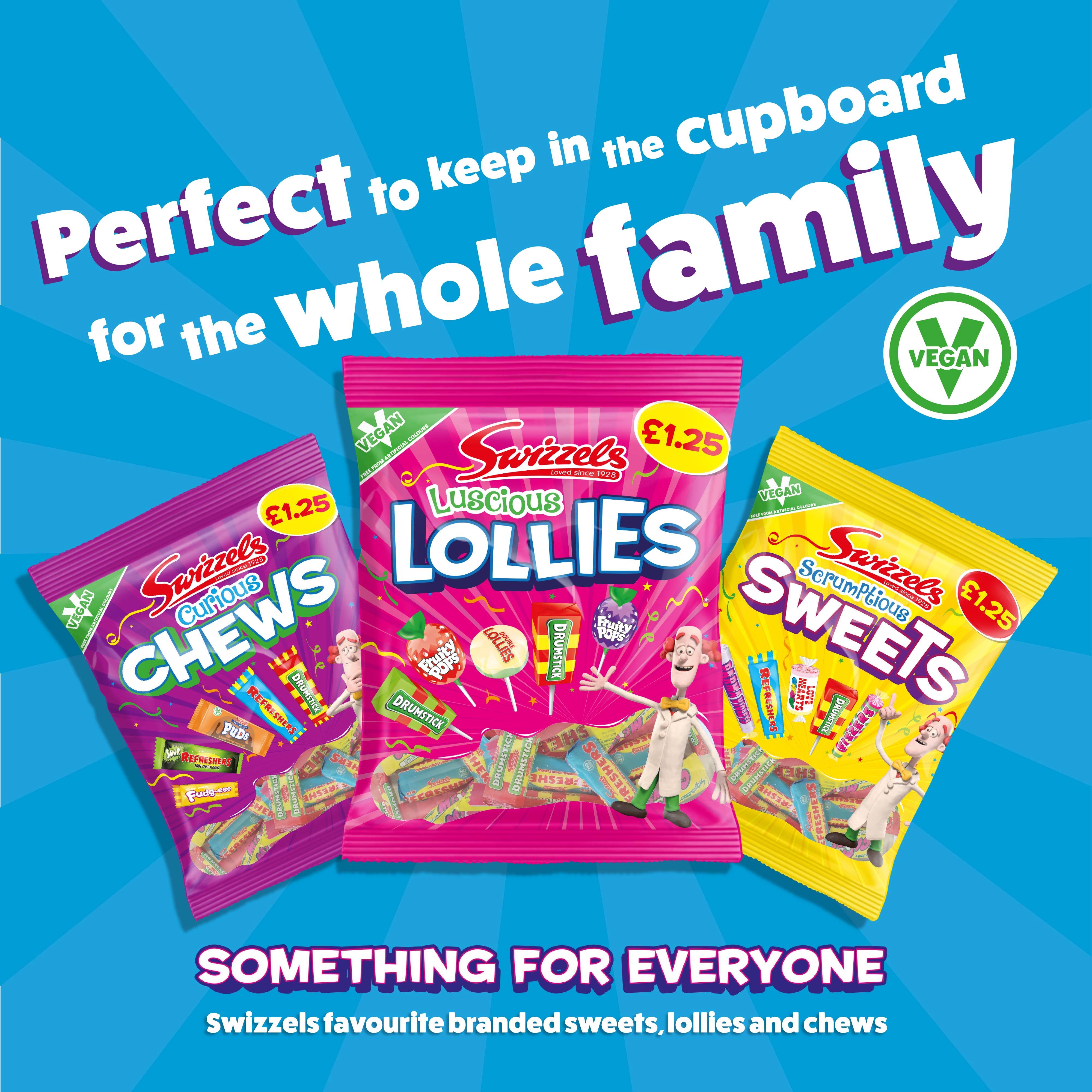 Swizzels assorted lollies 176g - British product