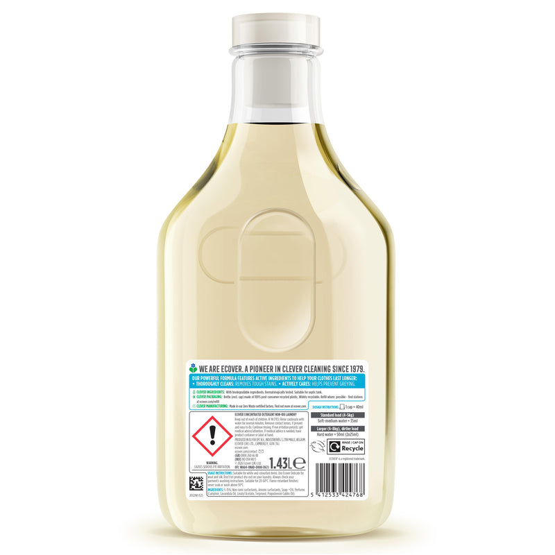Ecover non-bio lavender & sandalwood laundry liquid 1.43L (British brand)