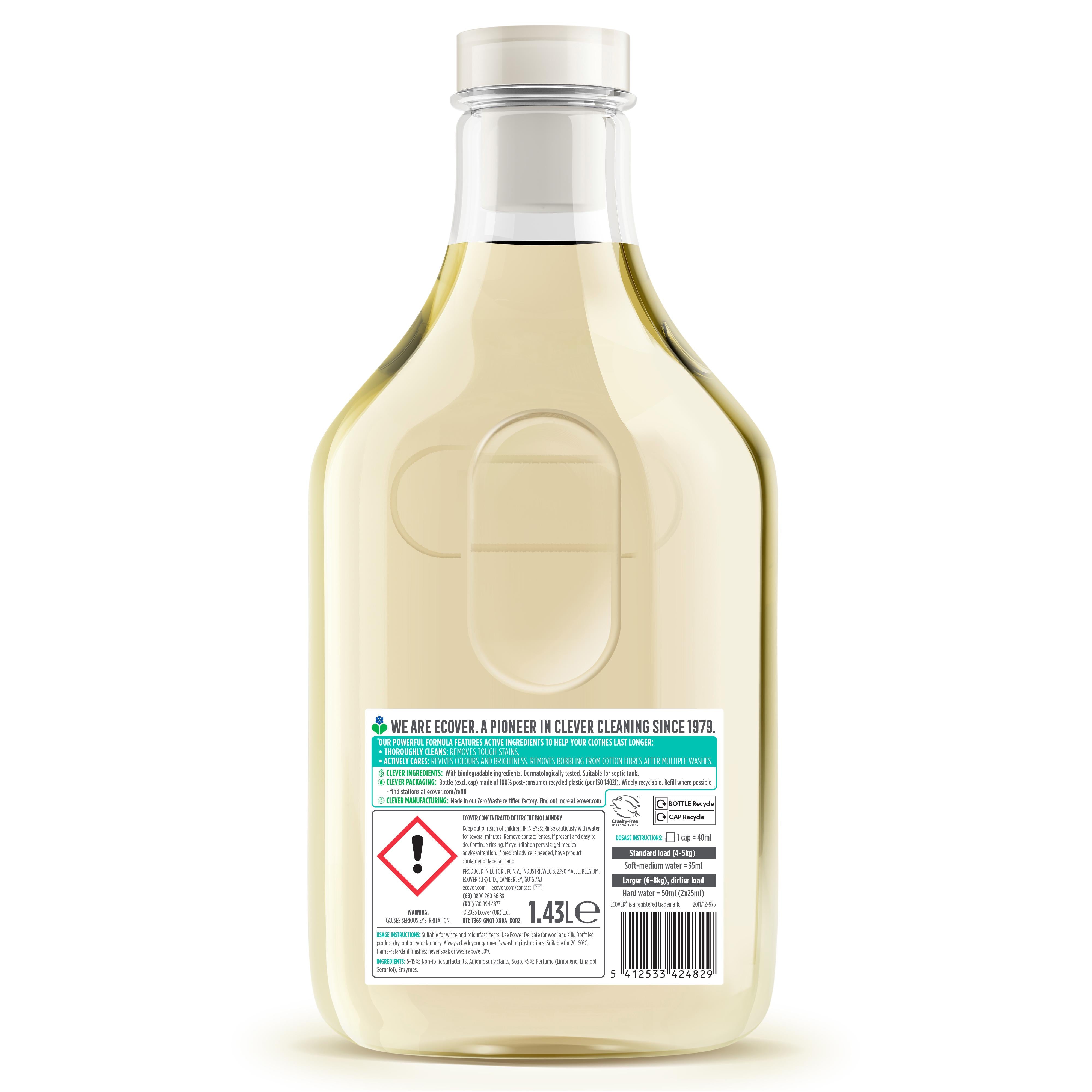 Ecover Bio Concentrated Laundry Liquid 1.43L (British brand)