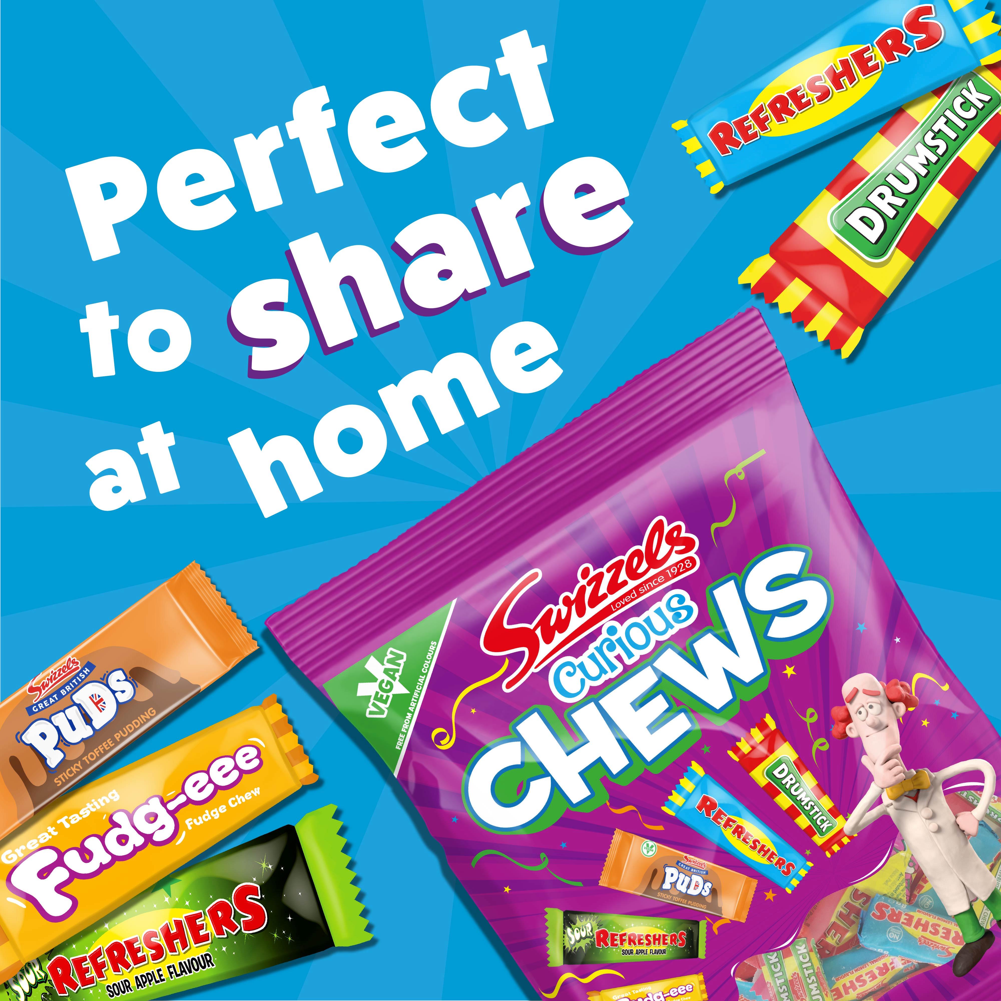Swizzels Curious Chews 171g, imported from the UK