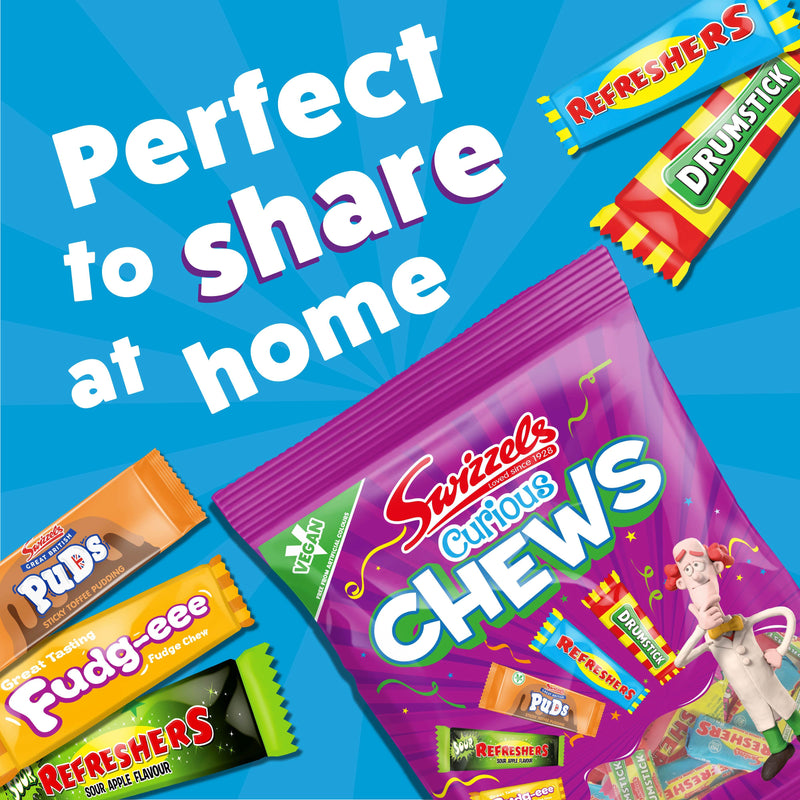 Swizzels Curious Chews 171g, imported from the UK