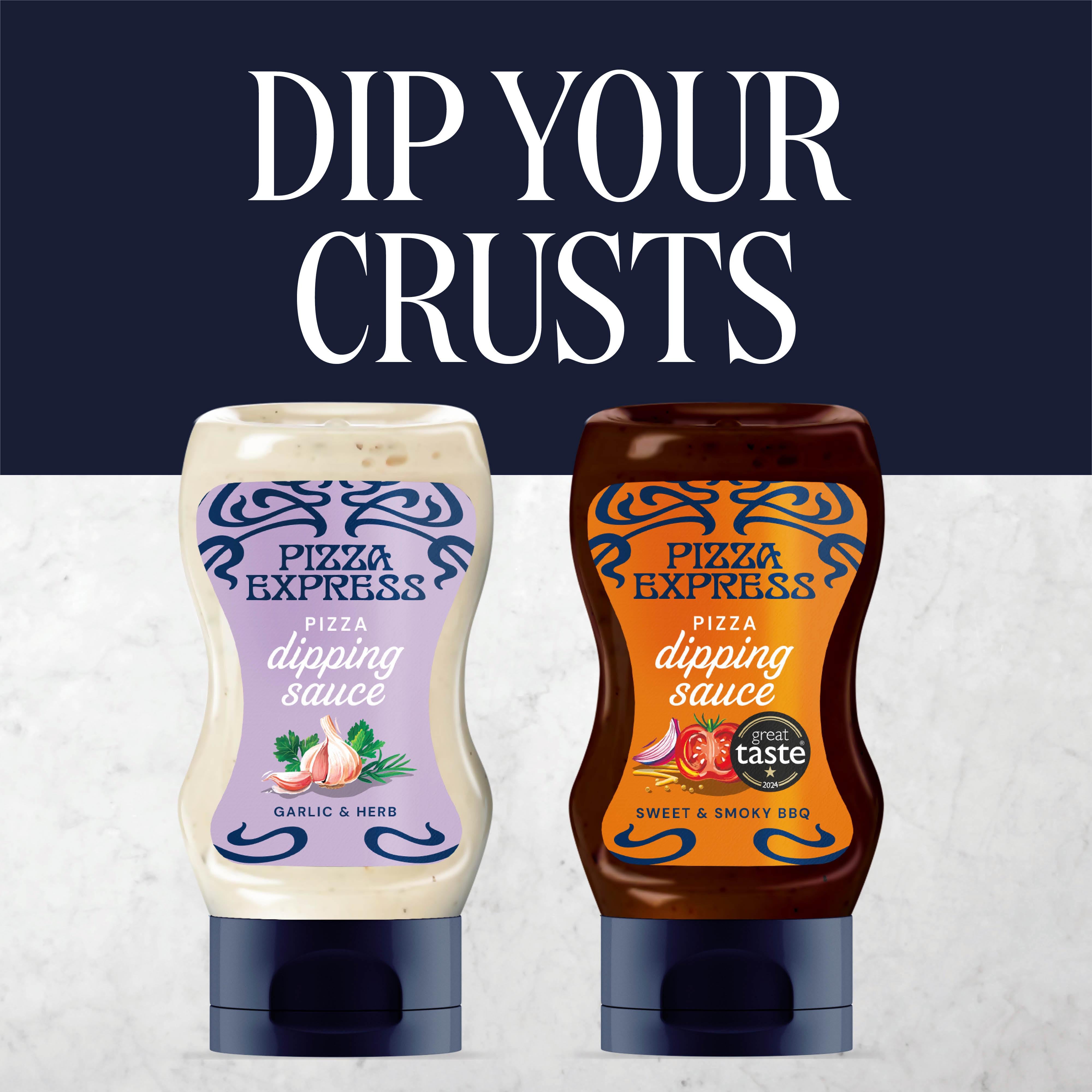 Pizza Express Garlic & Herb Dipping Sauce 255g, imported from the UK
