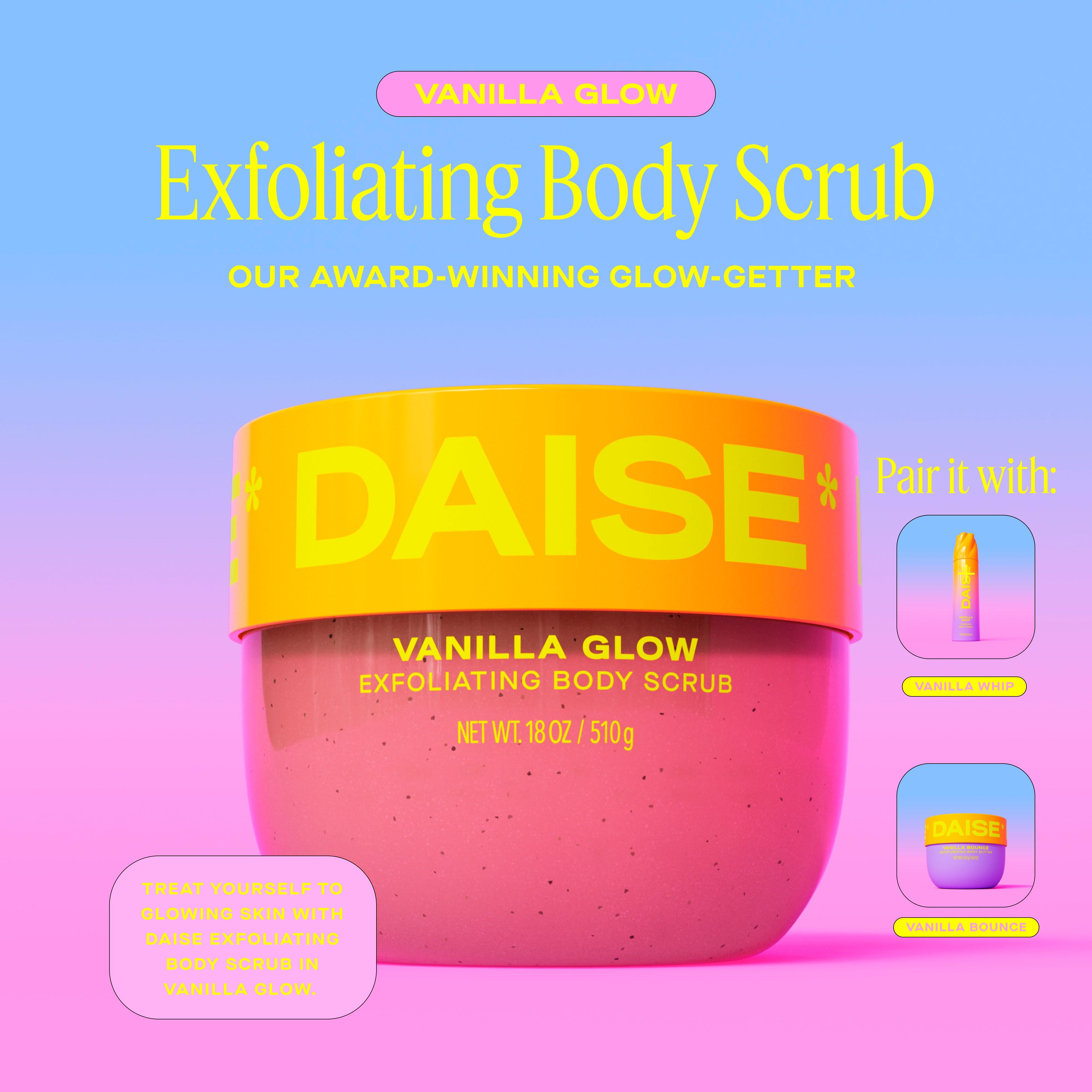 Daise Vanilla Glow body scrub 510g - British product