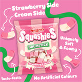 Swizzels Squashies Drumstick strawberry and cream sweets 140g (British brand)