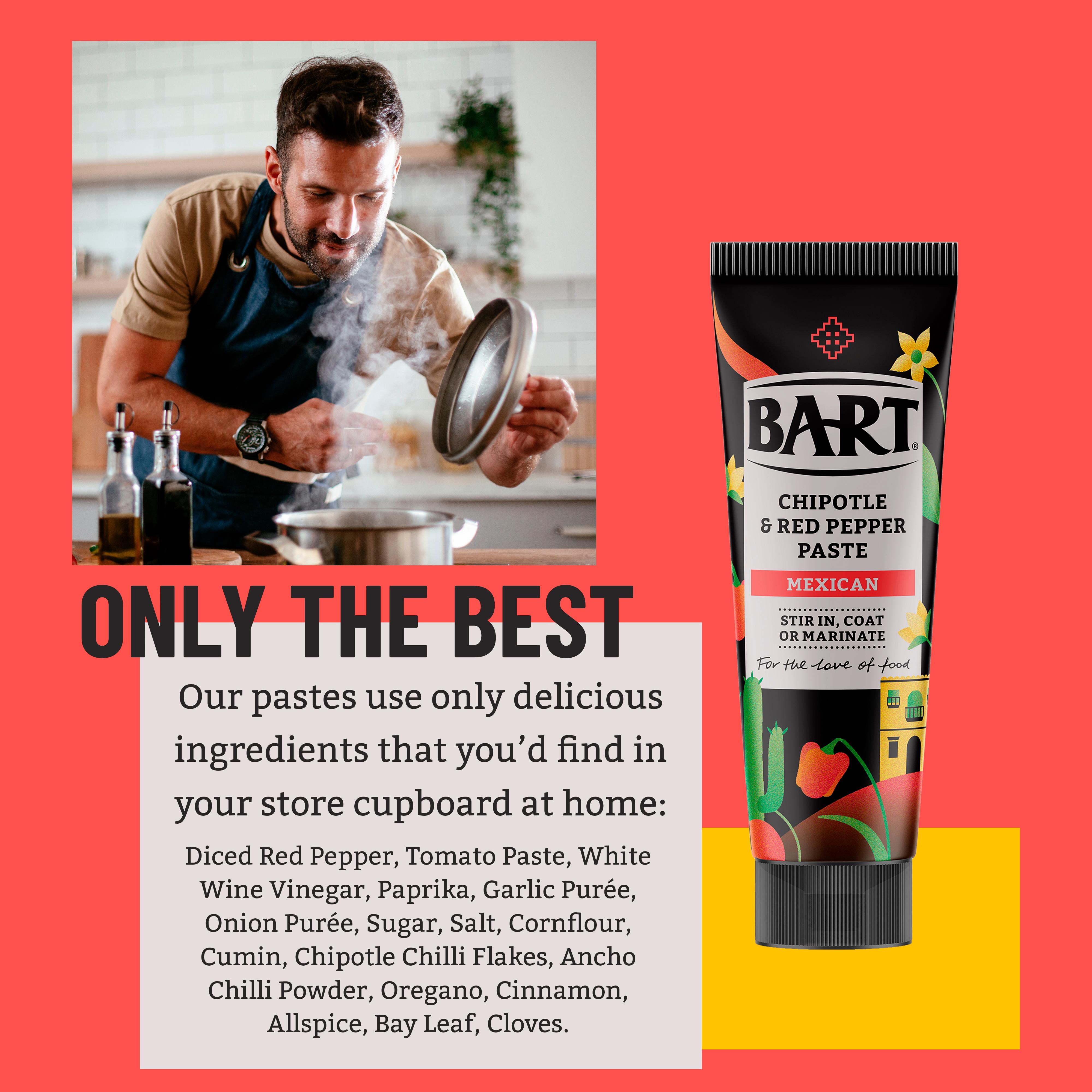 Bart chipotle red pepper paste 80g - British product