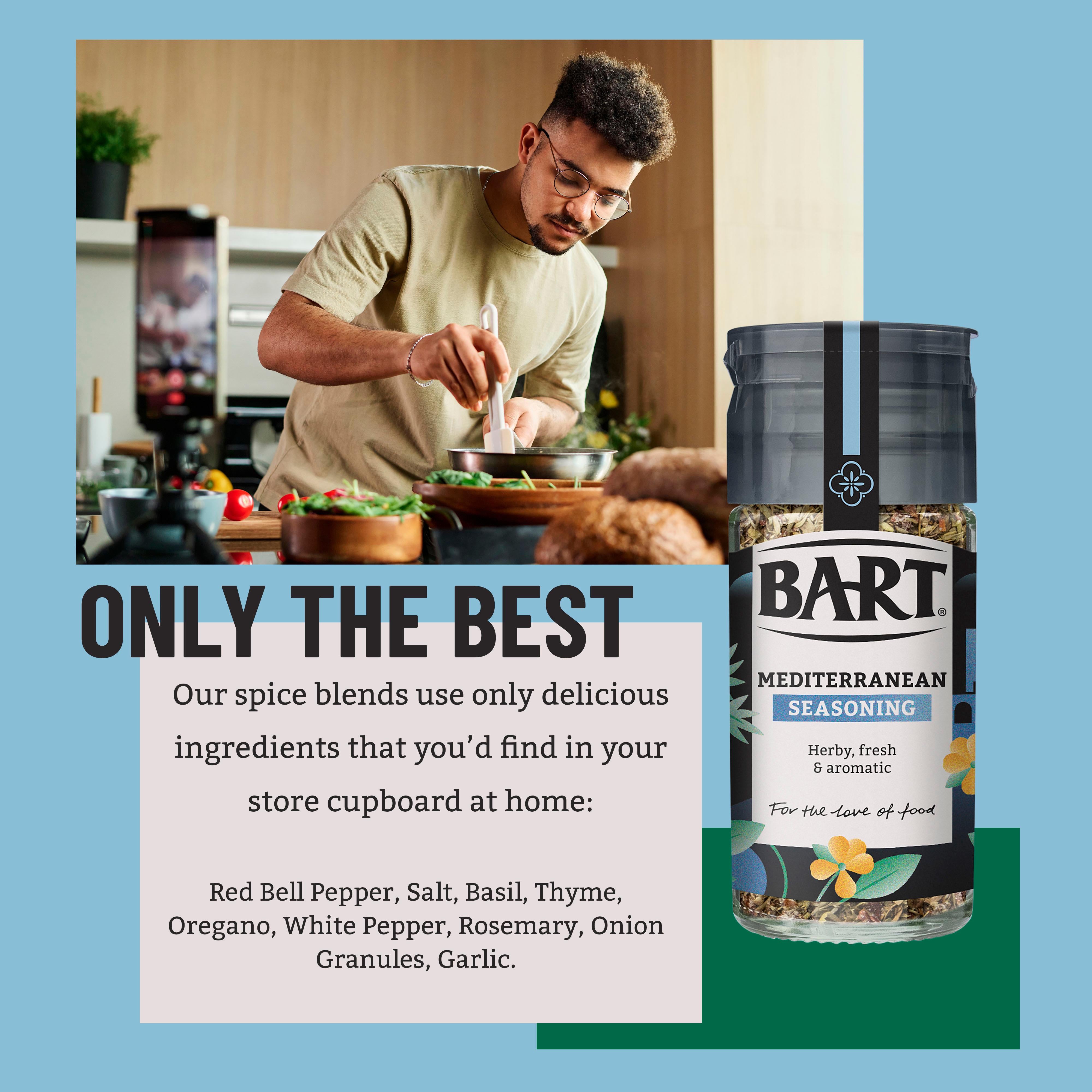 Bart Mediterranean seasoning 28g jar - British product