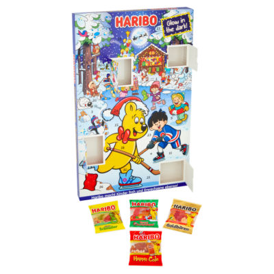Haribo advent calendar 300g fruit flavour gums, imported from the UK