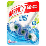 Harpic Fresh Power 6 Rim Block Bleach Lime Fresh Toilet Cleaner   39g GOODS M&S   