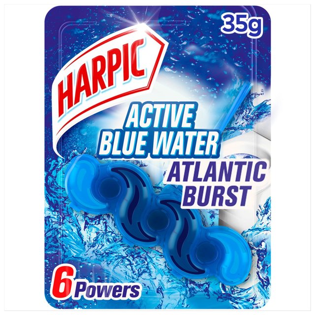 Harpic Fresh Power 6 Rim Block Atlantic Burst Toilet Cleaner   39g GOODS M&S   