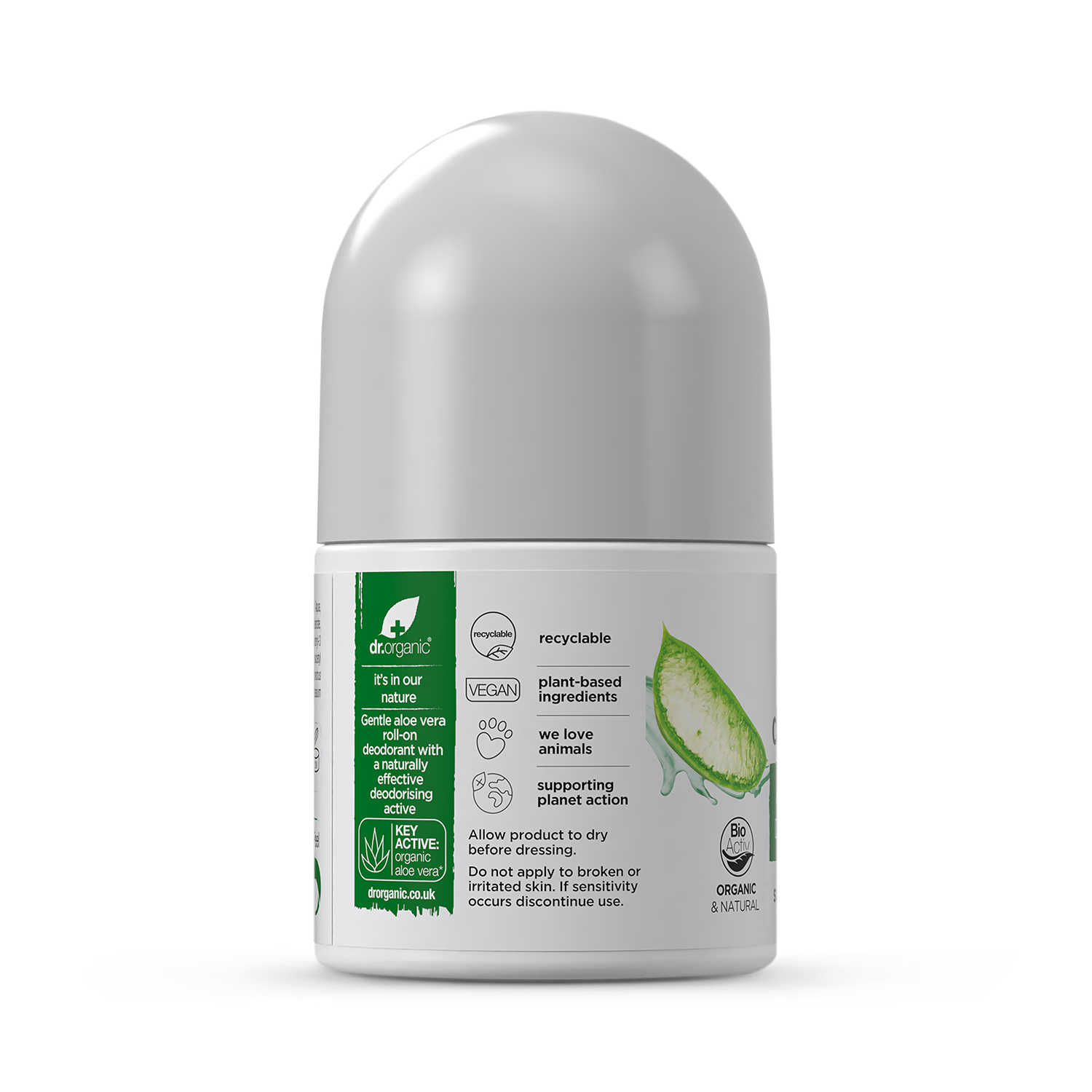Dr Organic Aloe Vera Deodorant 50ml - British product