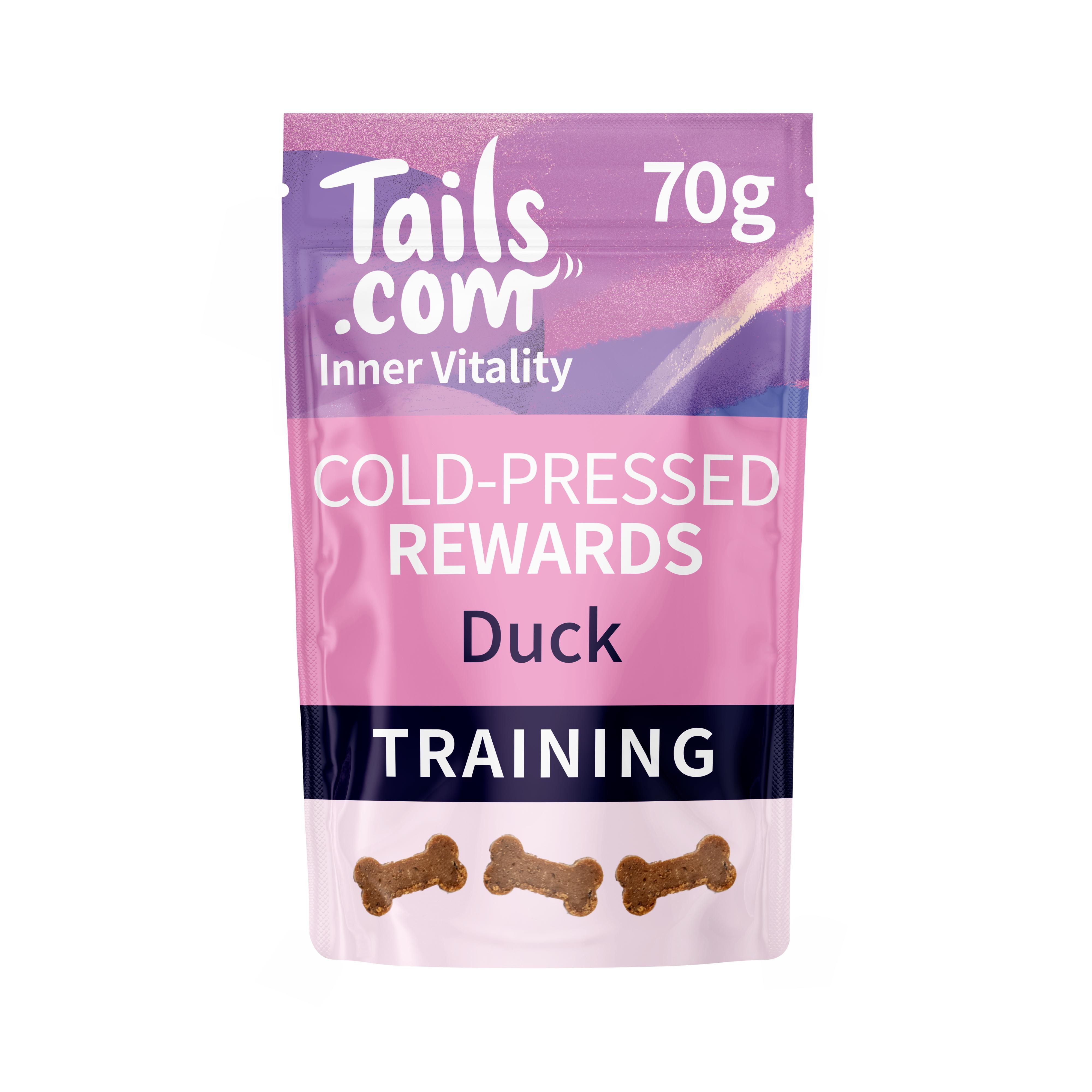 Tails.com duck rewards dog treats 70g (British brand)