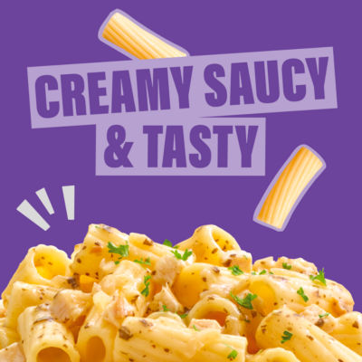 Dolmio Chicken & Garlic Rigatoni 250g, imported from the UK