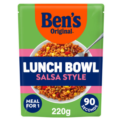 Ben's Original lunch bowl salsa style 220g, imported from the UK