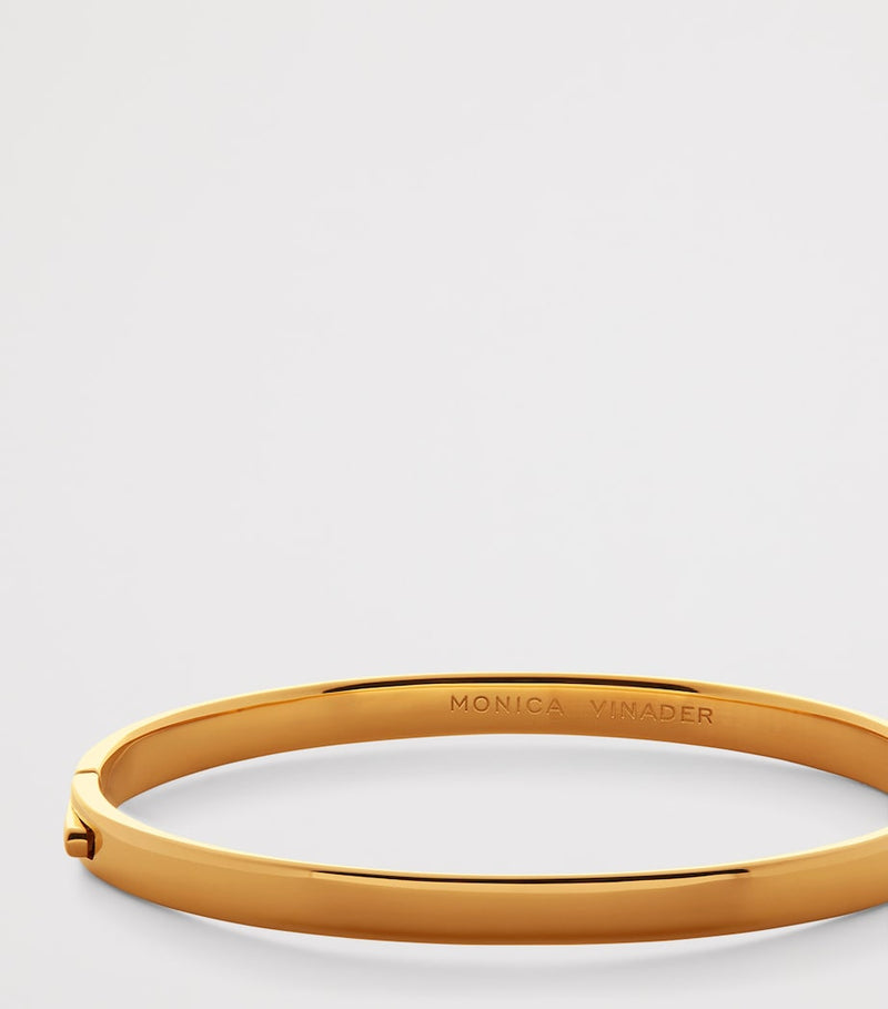 Monica Vinader gold vermeil essential bangle jewelry - British product