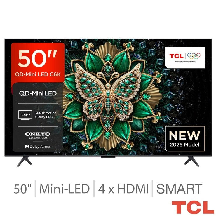TCL 50C6K Mini LED Smart TV 50 inch (British brand)