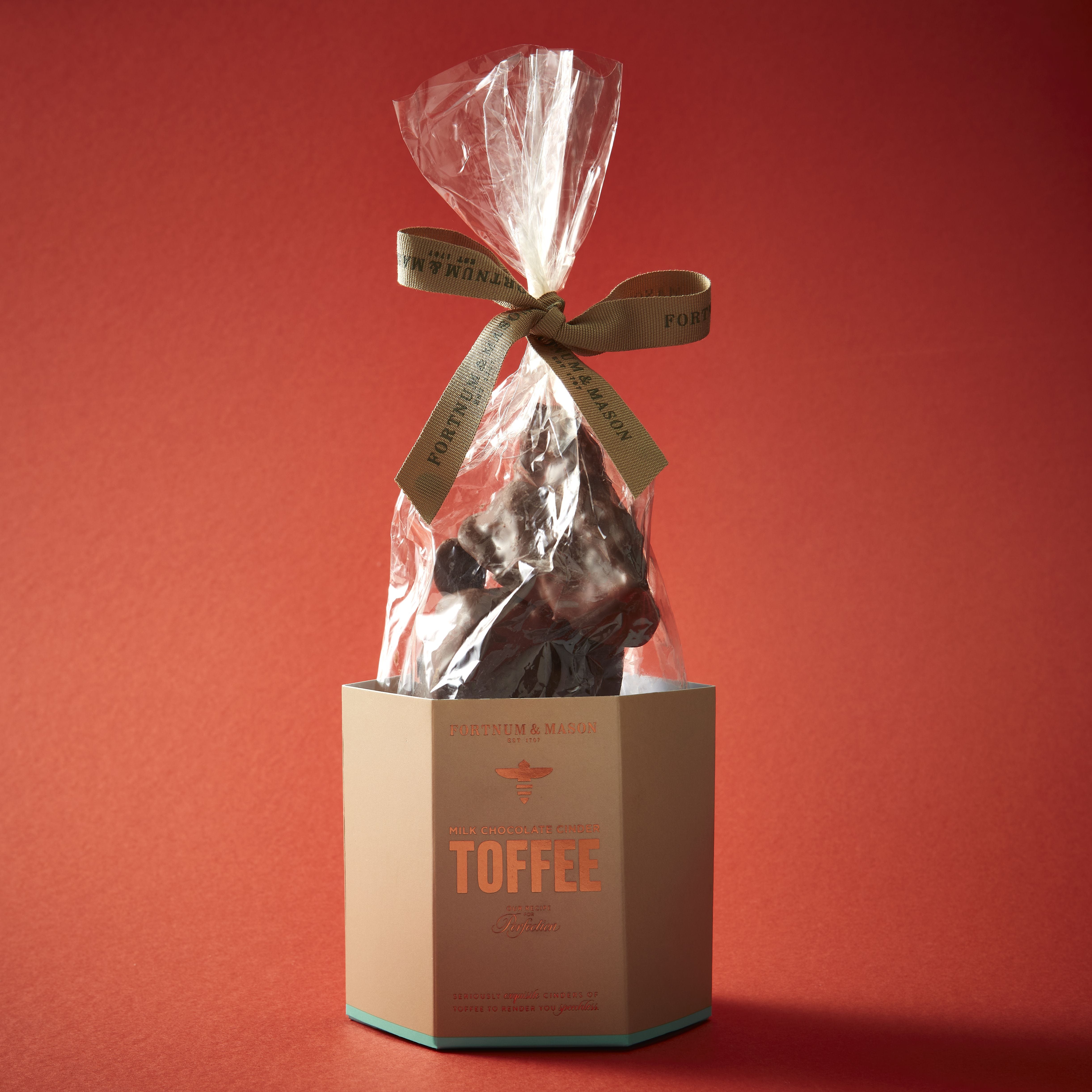 Fortnum's milk chocolate cinder toffee, imported from the UK