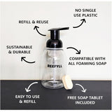 Reefyll Soap Dispenser with Bottle 250ml &amp; Orange Soap Tablet