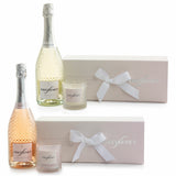 Freixenet Prosecco or Rose sparkling wine and candle gift set 75cl - British product