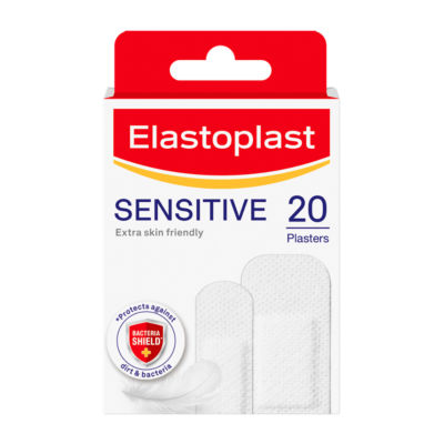 Elastoplast Sensitive Assorted plasters 20 pack, imported from the UK