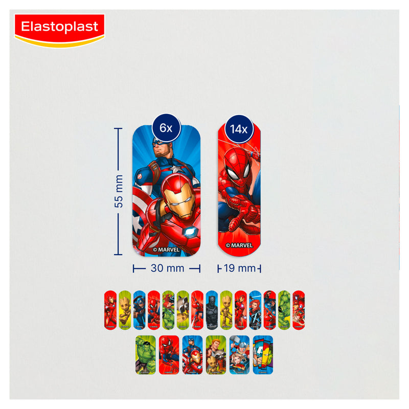 Elastoplast Marvel plasters 20 pack - British product