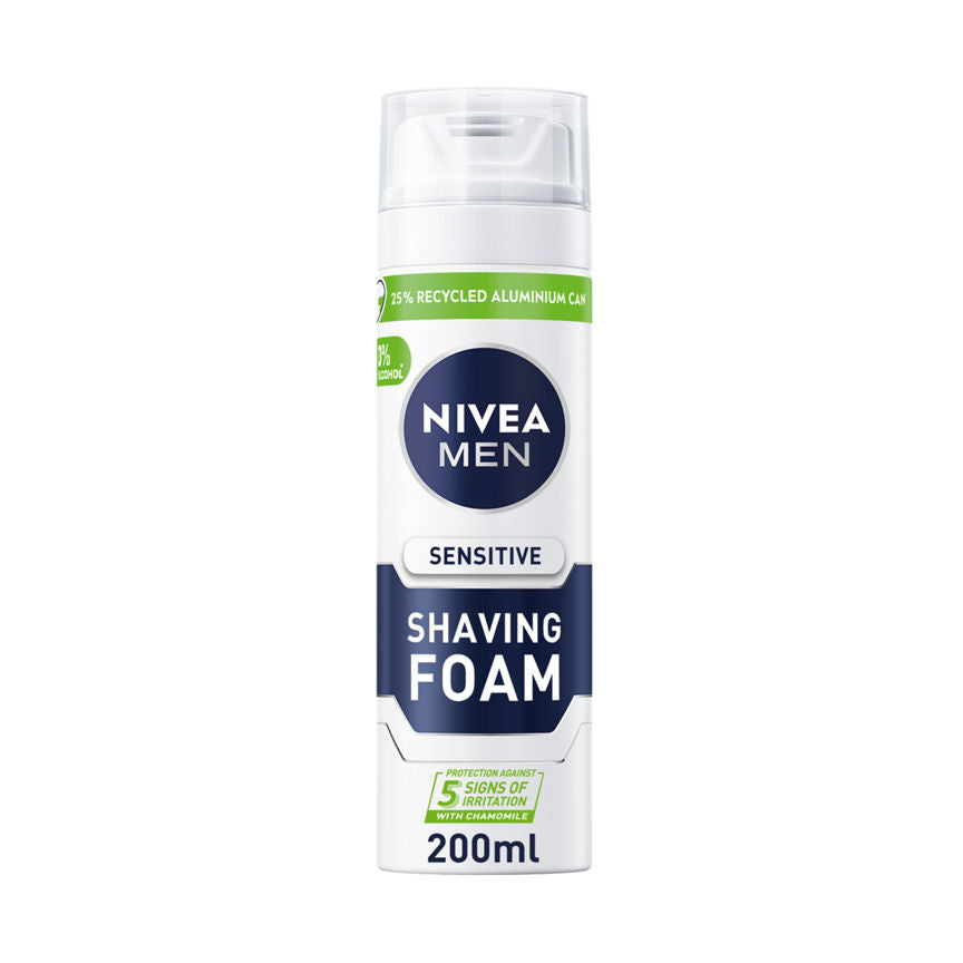 Nivea Men Sensitive Shave Foam With 0 % Alcohol