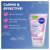 Nivea Caring Cleansing Cream Face Wash 150ml, imported from the UK