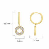 Costco diamond drop earrings 0.29ctw round brilliant cut 14ct gold - British product