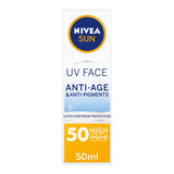 Nivea SUN UV Face Q10 Anti-Age & Anti-Pigment Sun Cream SPF 50 GOODS ASDA   