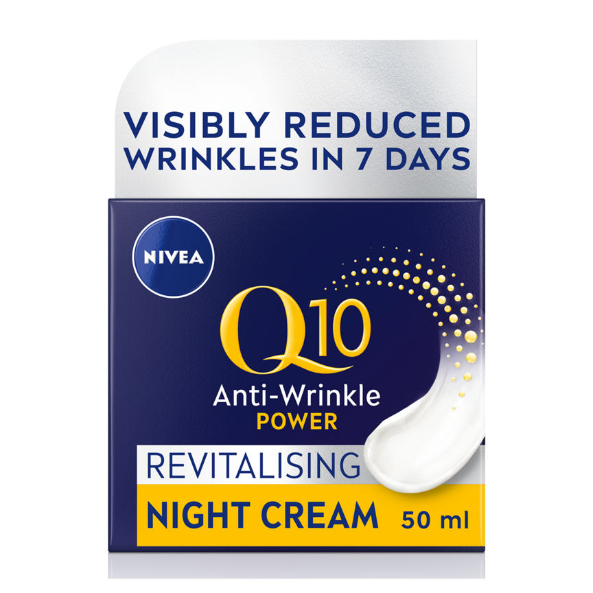 Nivea Q10 Power Anti-Wrinkle + Firming Night Cream GOODS ASDA   