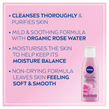 NIVEA Rose Care 2-in-1 Cleanser & Toner 200ml - British product