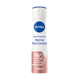 Nivea Derma Dry Control Antiperspirant 96h Deodorant Spray GOODS ASDA   