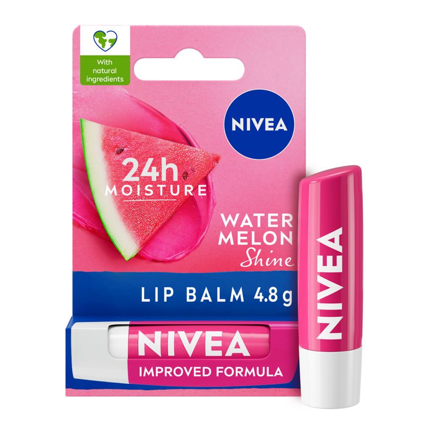 Nivea Watermelon Shine Lip Balm 4.8g GOODS ASDA   