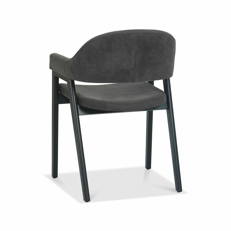 Bentley Designs grey fabric armchair 2 pack, imported from the UK