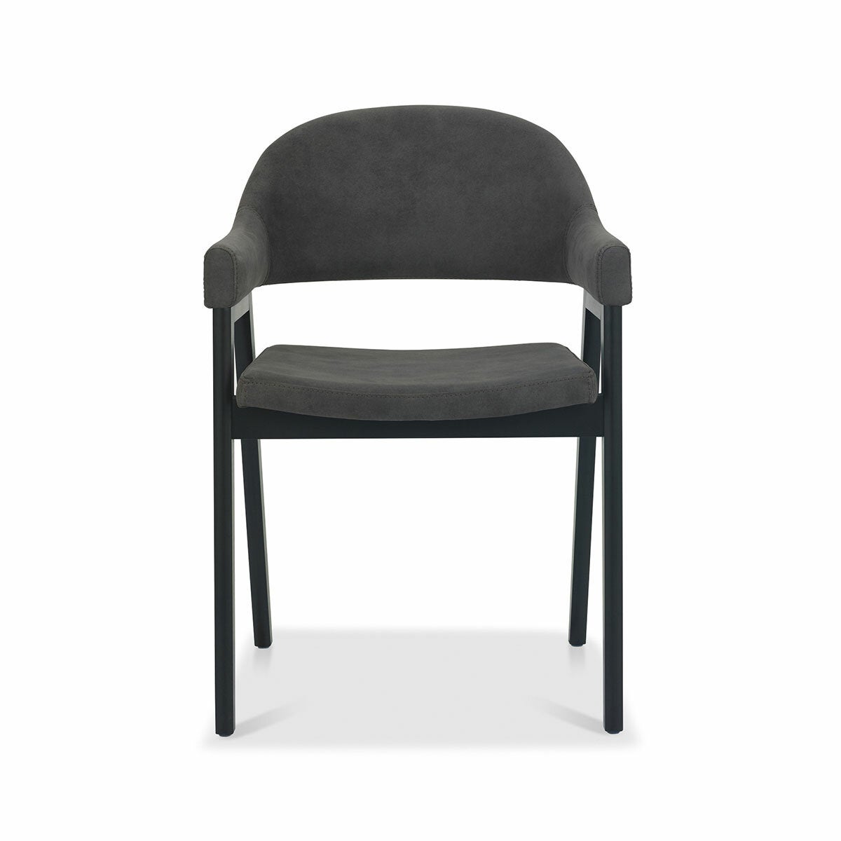 Bentley Designs grey fabric armchair 2 pack, imported from the UK