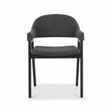Bentley Designs grey fabric armchair 2 pack, imported from the UK