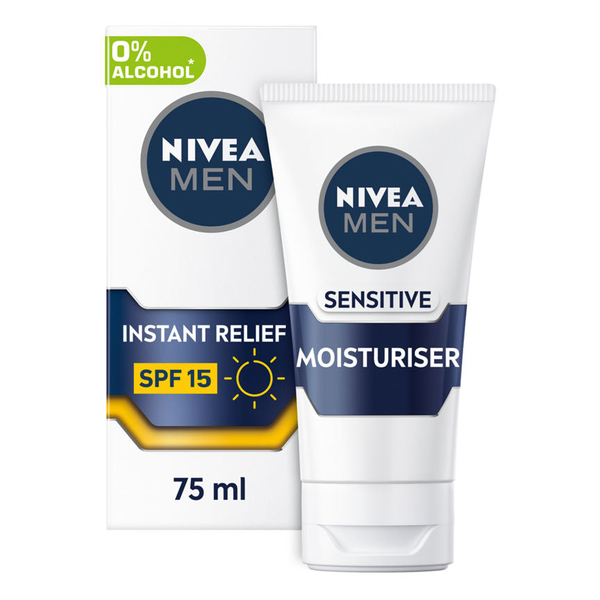 Nivea Sensitive 0% Alcohol Face Moisturiser SPF 15 GOODS ASDA   