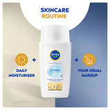 Nivea UV Face SPF 50+ fluid 40ml, imported from the UK