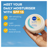 Nivea Soft Daily UV SPF15 moisturiser 200ml (British brand)