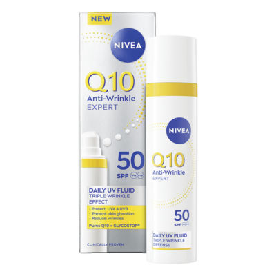 Nivea anti-wrinkle SPF50 face fluid 40ml, UK version