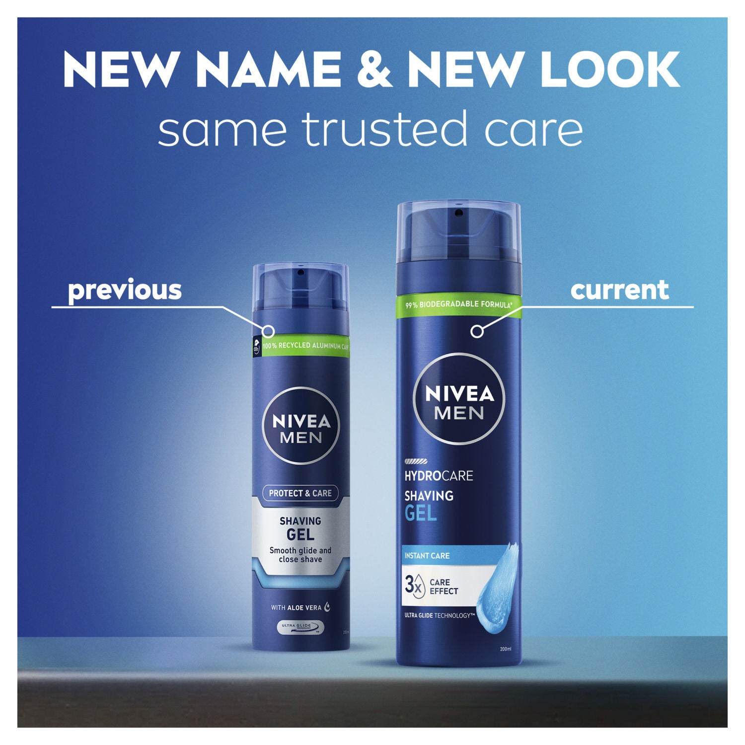Nivea Men Hydrocare shaving gel 200ml, imported from the UK