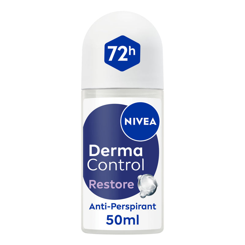 NIVEA Derma Control antiperspirant roll on 50ml, UK version