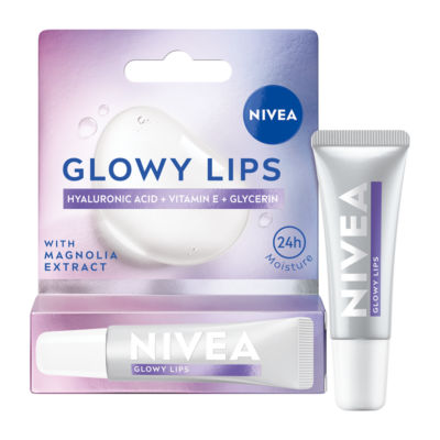 Nivea Glowy lip balm tube 10ml - British product