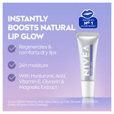Nivea Glowy lip balm tube 10ml - British product