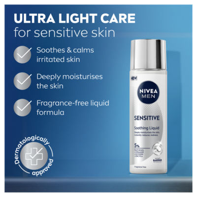 NIVEA Liquid Moisturiser Sensitive Soothing 100ml (British brand)