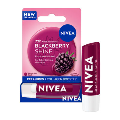 NIVEA Blackberry Shine lip balm 4.80g (British brand)